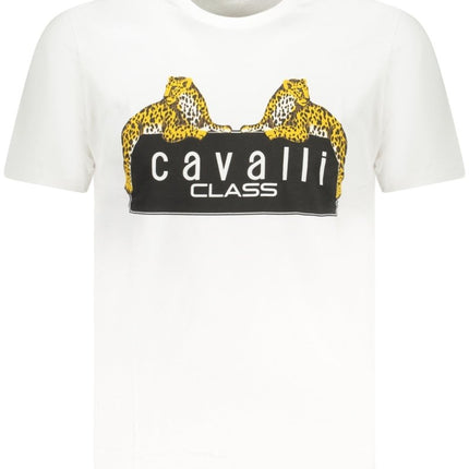 SEO. Cavalli Class Kurzarm - T-Shirt Herren Grün - Weiß Linkreich