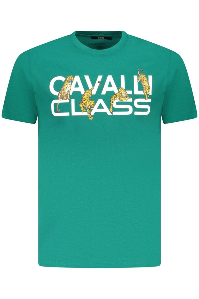 SEO. Cavalli Class Kurzarm-T-Shirt Herren Grün - Grün Linkreich