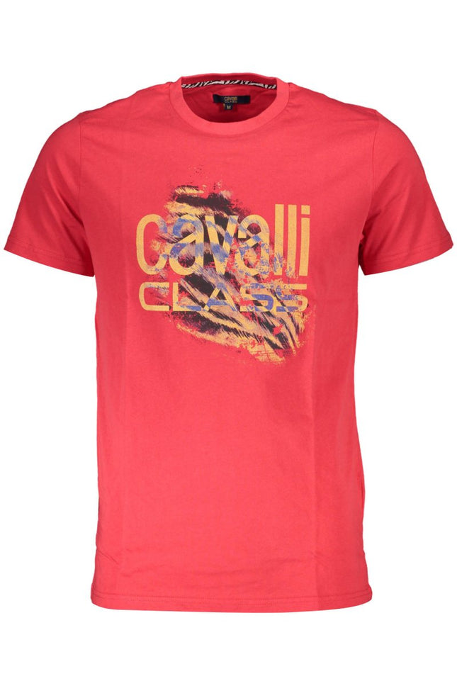 SEO. Cavalli Class Kurzarm T-Shirt Herren Rot - Rot Linkreich