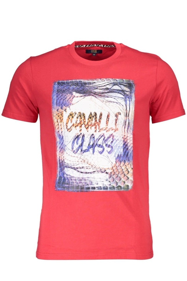 SEO. Cavalli Class Kurzarm T-Shirt Herren Rot - Rot Linkreich