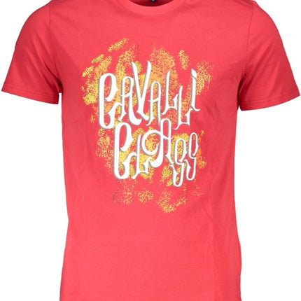 SEO. Cavalli Class Kurzarm T-Shirt Herren Rot - Rot Linkreich