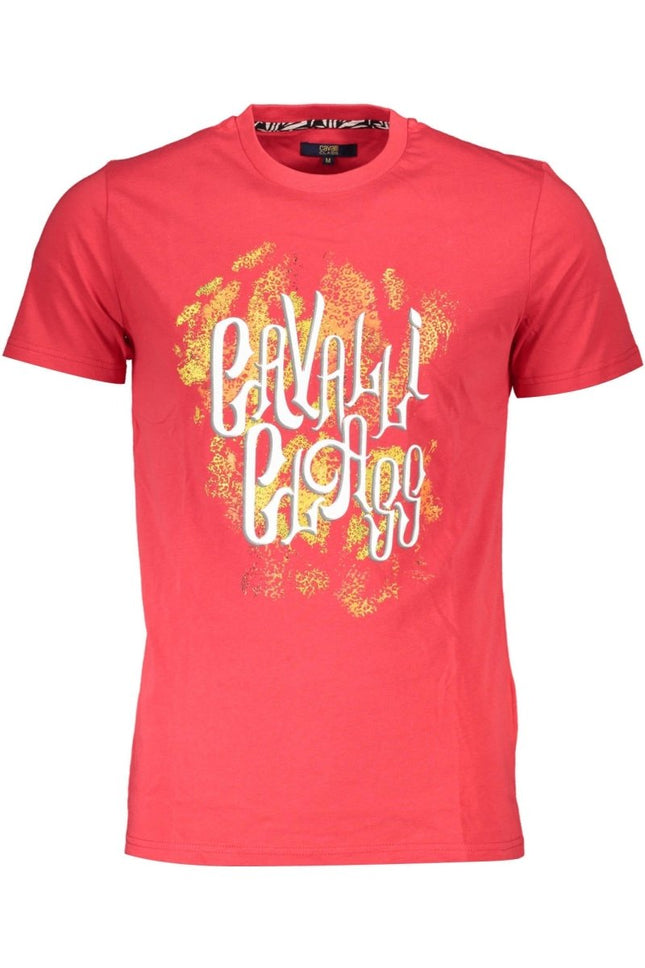 SEO. Cavalli Class Kurzarm T-Shirt Herren Rot - Rot Linkreich