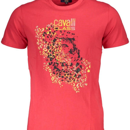 SEO. Cavalli Class Kurzarm T-Shirt Herren Rot - Rot Linkreich