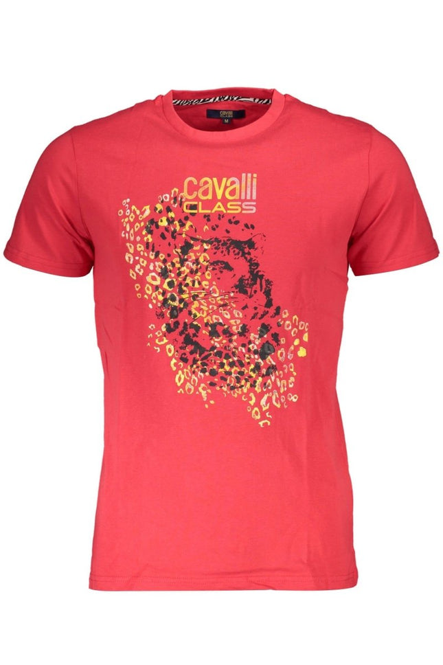SEO. Cavalli Class Kurzarm T-Shirt Herren Rot - Rot Linkreich