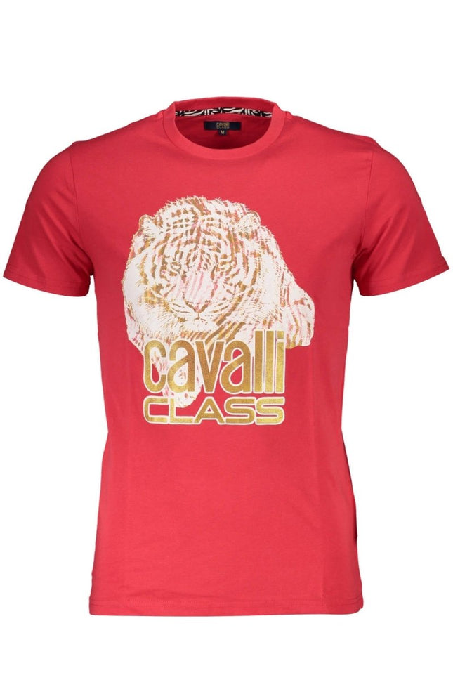 SEO. Cavalli Class Kurzarm T-Shirt Herren Rot - Rot Linkreich