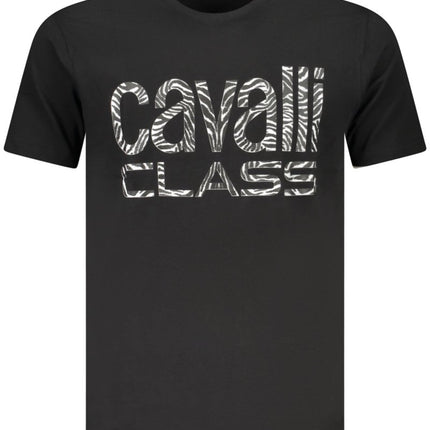 SEO. Cavalli Class Kurzarm T-Shirt Herren Schwarz - Schwarz Linkreich
