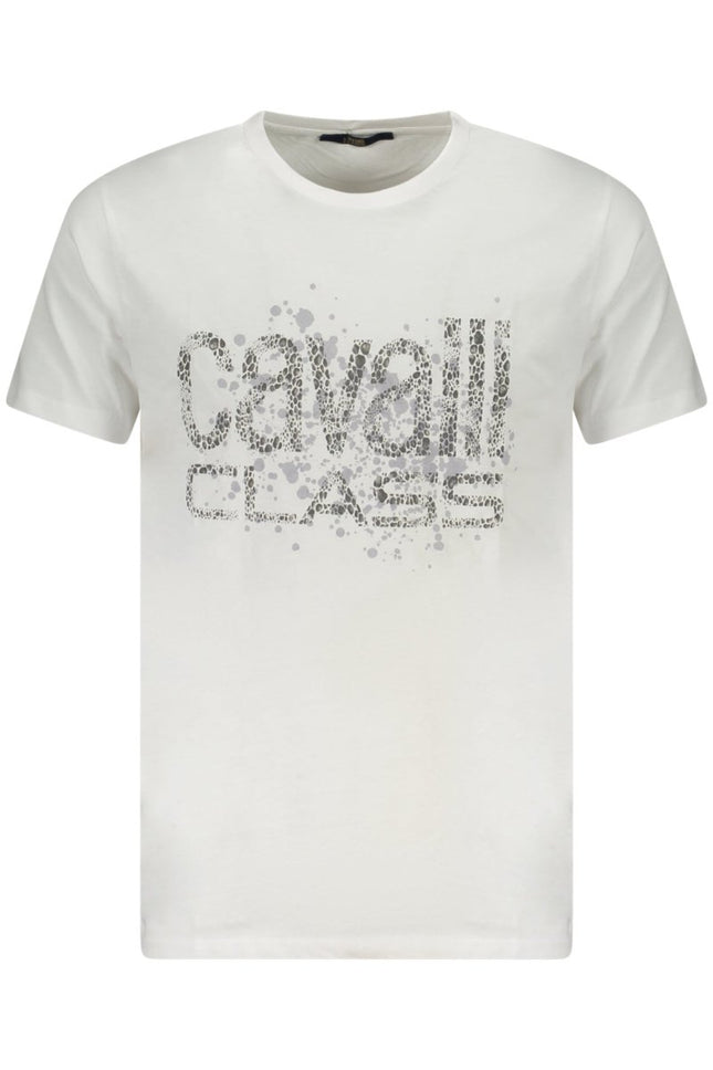 SEO. Cavalli Class Kurzarm-T-Shirt Herren Weiss - Weiß Linkreich