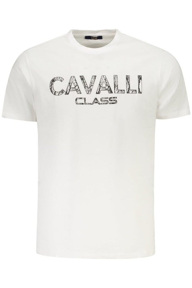 SEO. Cavalli Class Kurzarm-T-Shirt Herren Weiss - Weiß Linkreich