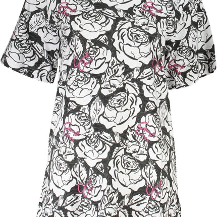 SEO. Cavalli Class Kurzes Kleid Damen Weiss - Weiß Linkreich