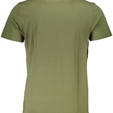 SEO. Cavalli Class Langarm - T-Shirt Herren – Grünes Basic aus 100% Baumwolle - Grün Linkreich