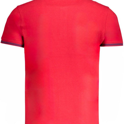SEO. CAVALLI CLASS Poloshirt Herren – Grünes Kurzärmeliges Polo mit Stickerei - Rot (ROREDBL) Linkreich
