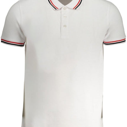 SEO. CAVALLI CLASS Poloshirt Herren – Grünes Kurzärmeliges Polo mit Stickerei - Weiß Linkreich