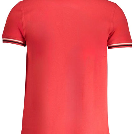 SEO. CAVALLI CLASS Poloshirt Herren – Grünes Kurzärmeliges Polo mit Stickerei - Rot (ROREDBL) Linkreich