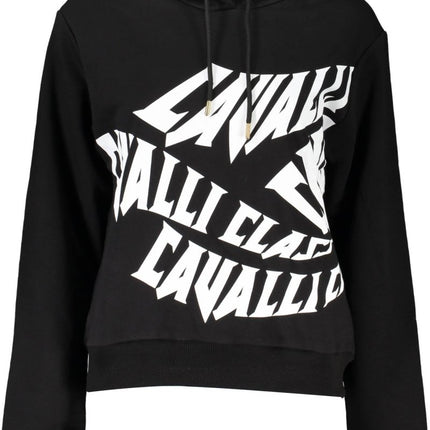 SEO. Cavalli Class Sweatshirt Ohne Reissverschluss Damen Weiss - Schwarz Linkreich