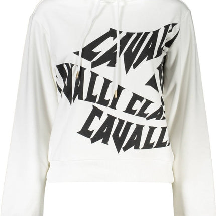 SEO. Cavalli Class Sweatshirt Ohne Reissverschluss Damen Weiss - Weiß Linkreich