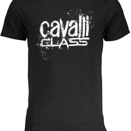 SEO. Cavalli Class T-Shirt Herren – Grünes Kurzarm - Shirt aus 100% Baumwolle - Weiß Linkreich
