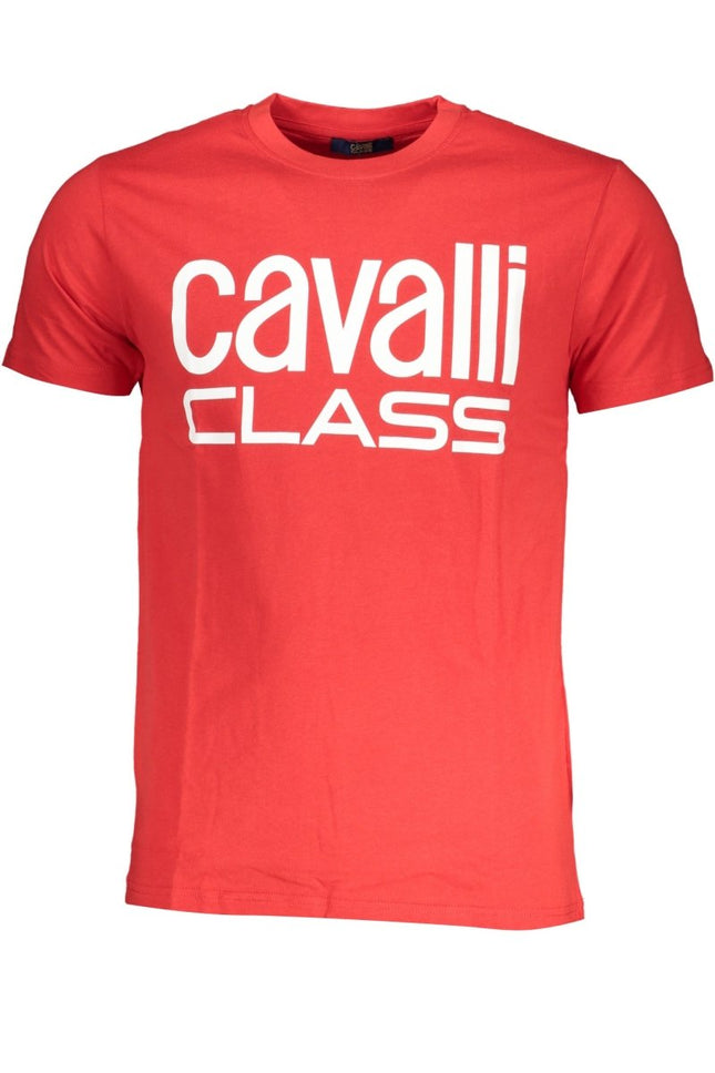 SEO. Cavalli Class T-Shirt Herren Kurzarm Beige – 100% Baumwolle für Sommer - Rot Linkreich