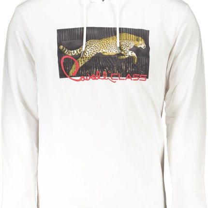 SEO. Cavalli Class Weisses Sweatshirt Für Herren Mit Reissverschluss - Weiß Linkreich