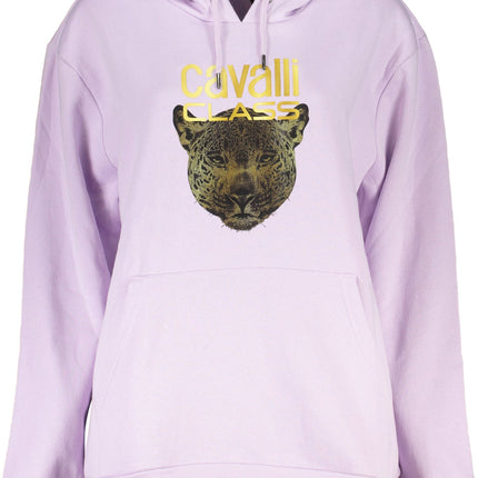 Cavalli Class Sweatshirt Damen – Graues Kapuzenpullover mit Reißverschluss