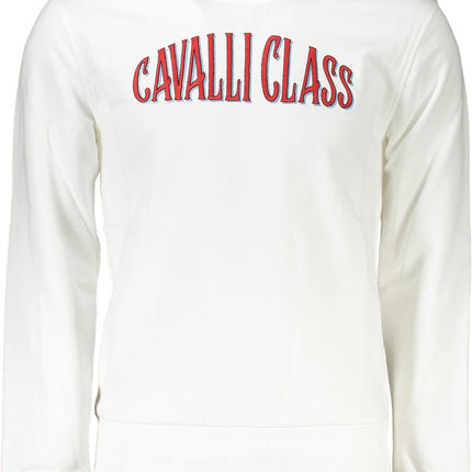 Cavalli Class Sweatshirt Herren – Schwarz, Rundhalsausschnitt mit Stickerei