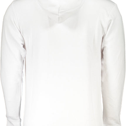 Cavalli Class Weisses Sweatshirt Für Herren Mit Reissverschluss