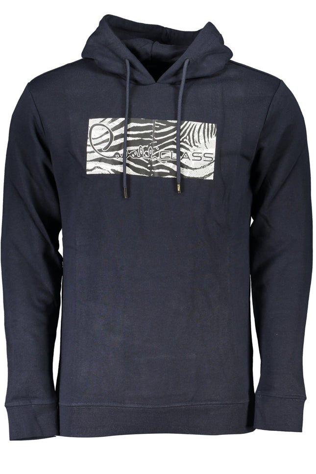 Cavalli Class Blaues Sweatshirt Für Herren Mit Reissverschluss