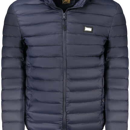CAVALLI CLASS Herrenjacke Blau – Wasserdichte Winterjacke mit abnehmbarer Kapuze für Herren
