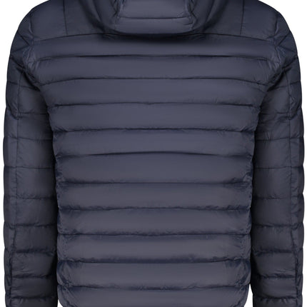 CAVALLI CLASS Herrenjacke Blau – Wasserdichte Winterjacke mit abnehmbarer Kapuze für Herren