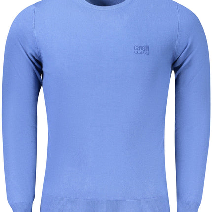 Cavalli Class Herrenpullover Grün – Langarm-Sweatshirt mit Logo-Stickerei