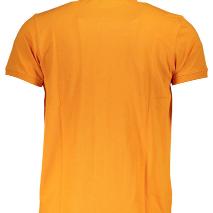 Cavalli Class Poloshirt Herren Orange – Kurzarm Polo aus 100% Baumwolle