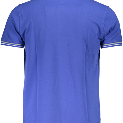 Cavalli Class Poloshirt Herren – Klassisches Kurzarm Polo in Blau mit Logo-Stickerei