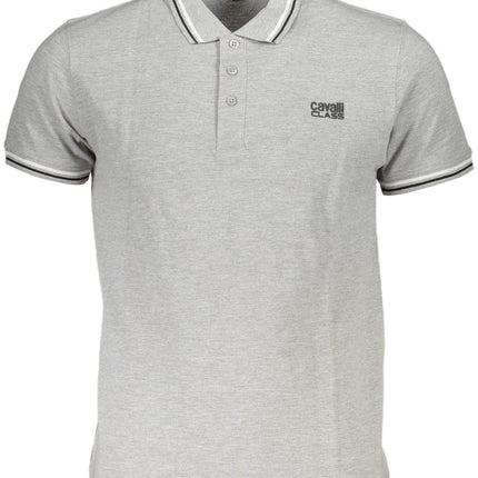 Cavalli Class Polo Kurzarm Herren Grau