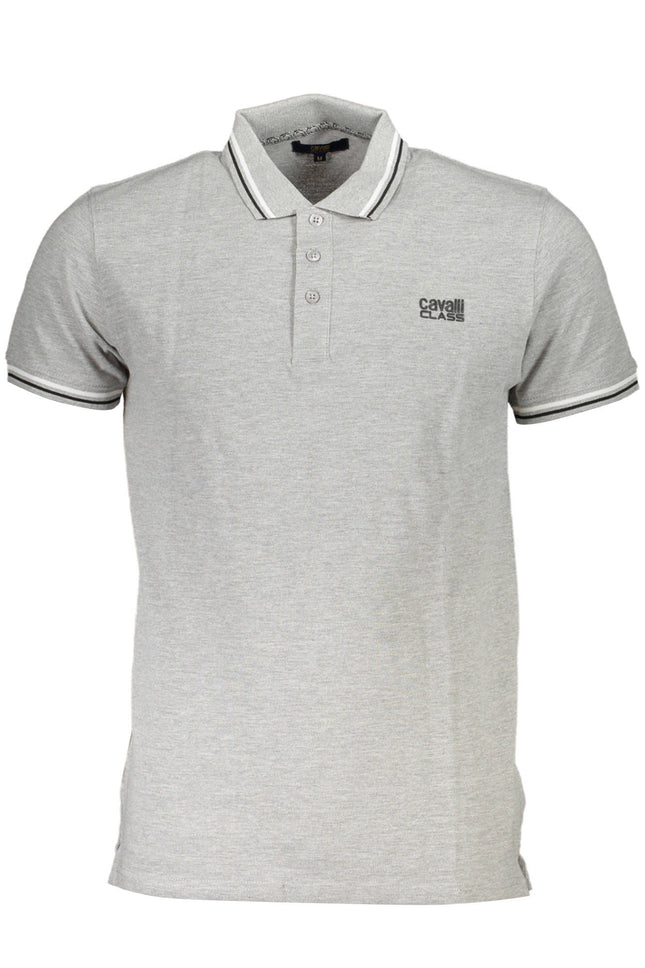 Cavalli Class Polo Kurzarm Herren Grau