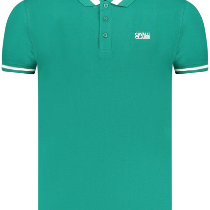 CAVALLI CLASS POLO KURZARM HERREN GRÜN