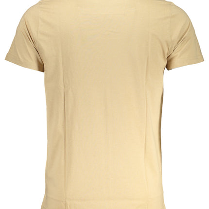 CAVALLI CLASS HERREN-KURZÄRMELIGES T-SHIRT BEIGE