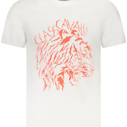 CAVALLI CLASS KURZARM-T-SHIRT HERREN WEISS