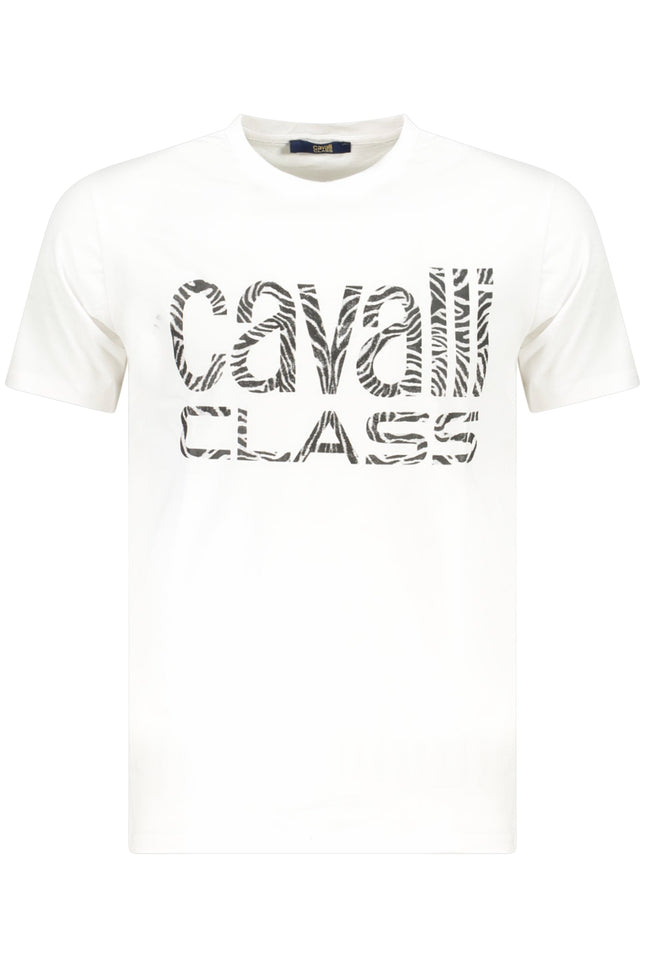 CAVALLI CLASS KURZARM-T-SHIRT HERREN WEISS