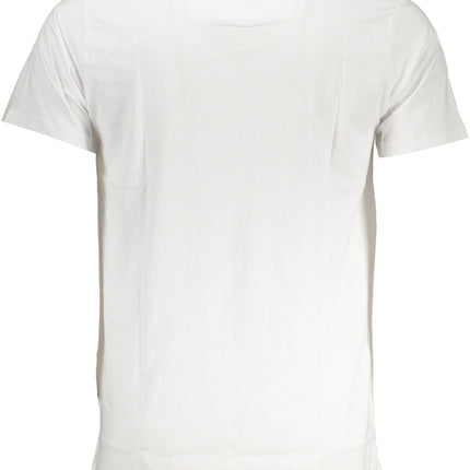 CAVALLI CLASS HERREN-KURZÄRMELIGES T-SHIRT WEISS