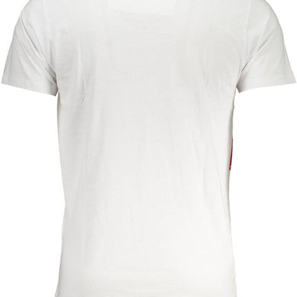 CAVALLI CLASS HERREN-KURZÄRMELIGES T-SHIRT WEISS