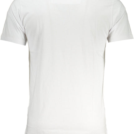 CAVALLI CLASS HERREN-KURZÄRMELIGES T-SHIRT WEISS