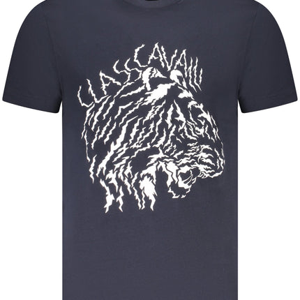 CAVALLI CLASS KURZARM-T-SHIRT HERREN BLAU
