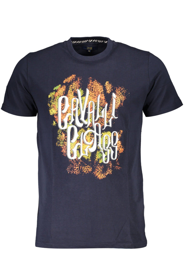 Cavalli Class Kurzarm-T-Shirt Herren Blau