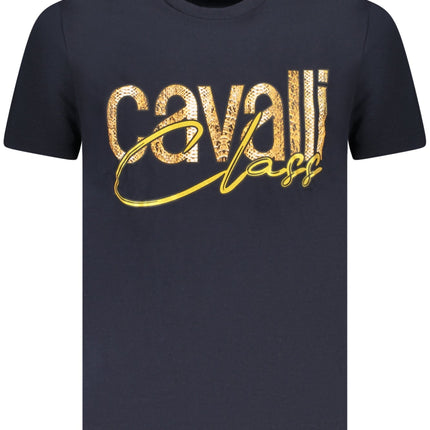 CAVALLI CLASS KURZARM-T-SHIRT HERREN BLAU