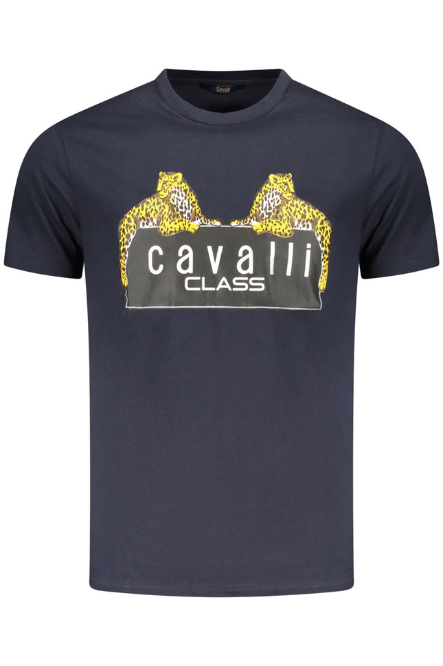 CAVALLI CLASS KURZARM-T-SHIRT HERREN BLAU