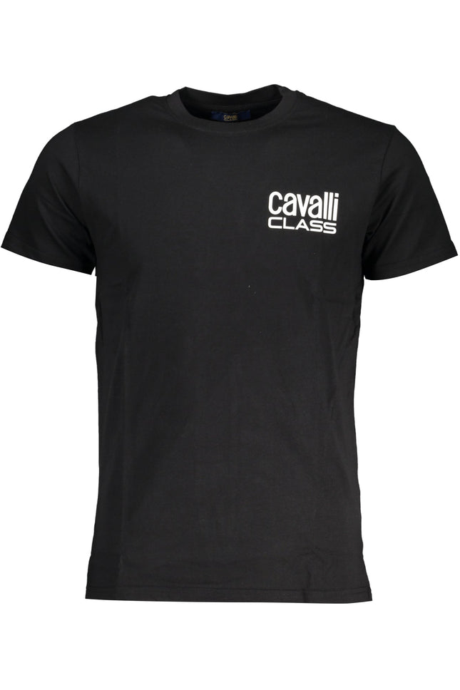 CAVALLI CLASS HERREN-KURZARM-T-SHIRT SCHWARZ