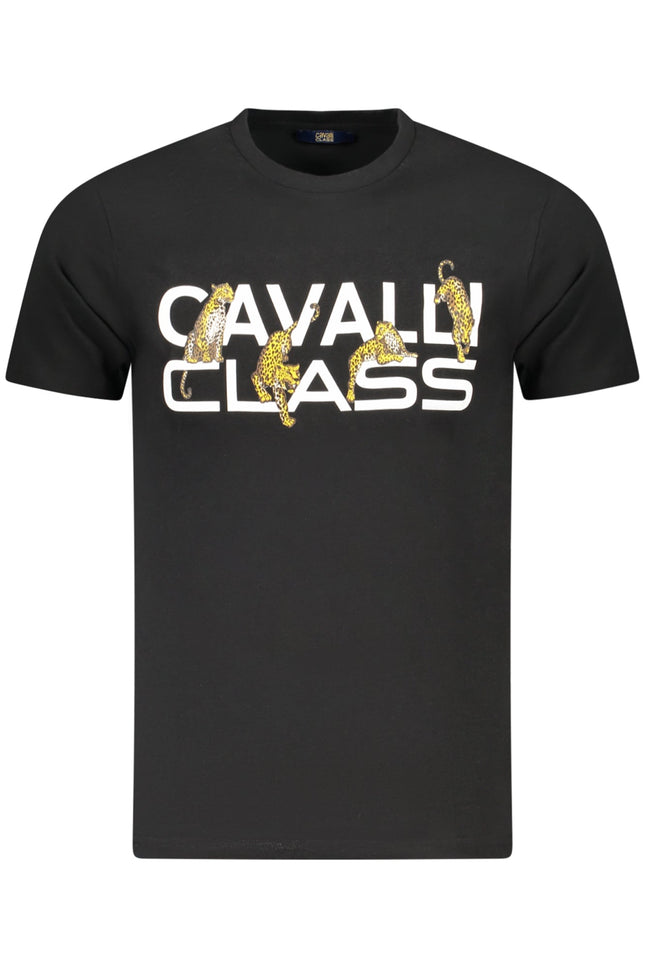 CAVALLI CLASS KURZARM T-SHIRT HERREN SCHWARZ