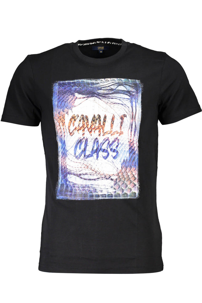 Cavalli Class T-Shirt Herren Schwarz – Kurzarm Basic aus Baumwolle | soulluna.de