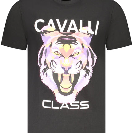 CAVALLI CLASS KURZARM T-SHIRT HERREN SCHWARZ