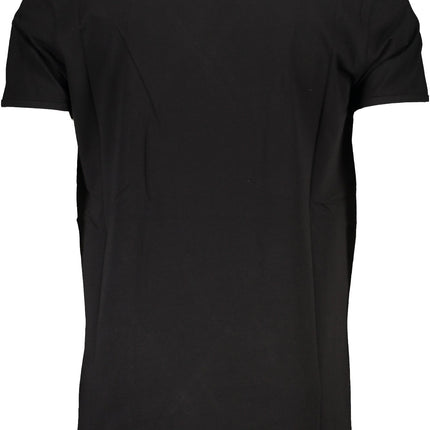 CAVALLI CLASS HERREN-KURZARM-T-SHIRT SCHWARZ