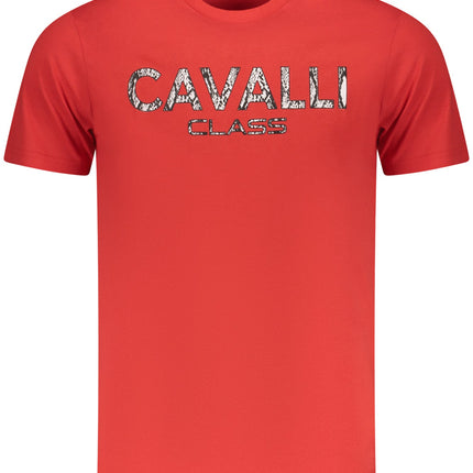 Cavalli Class Kurzarm-T-Shirt Herren Weiss